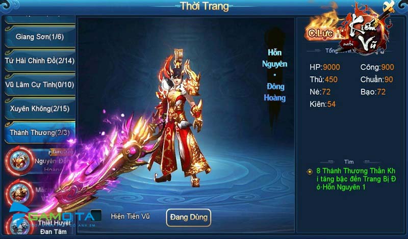 Kiếm Vũ Mobi Gamota