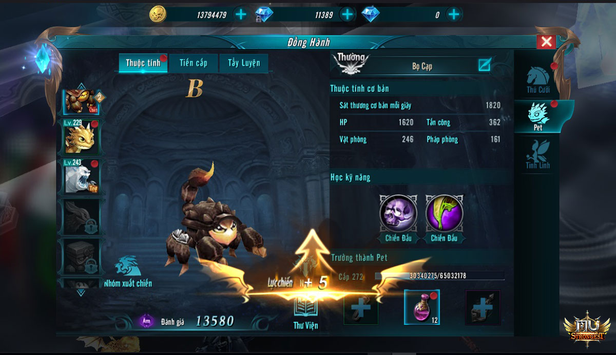 Thuoc-tinh-co-ban-va-ky-nang-cua-Pet-Bo-cap-khi-da-mo-khoa