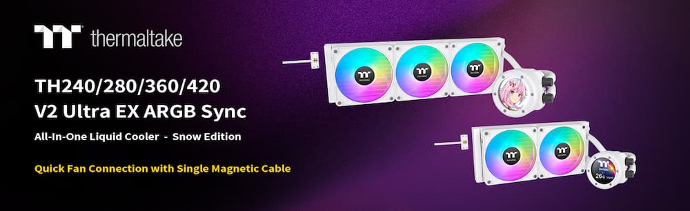 Thermaltake New TH V2 Ultra EX ARGB Sync AIO – Snow Edition is Now Available Worldwide_2(1)